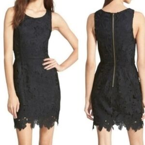 ASTR Elegant Black Lace Dress - M/L